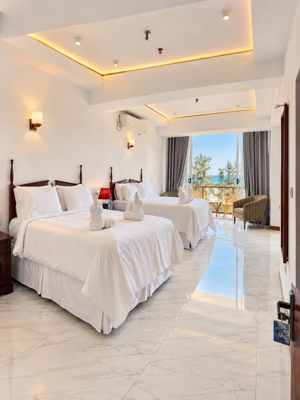 Luxury Resort Bedroom with Ocean View