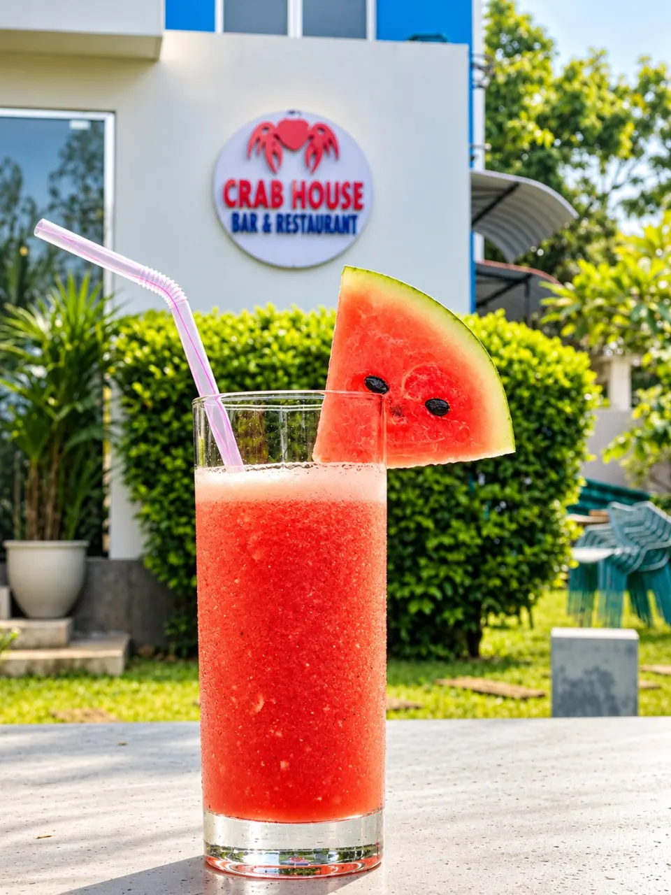 Watermelon Slush at Crab House
